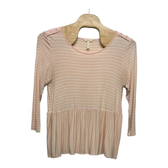 Matilda Jane Dream Chasers True Friend‎ Striped Peplum Top Plus Size XXL - Picture 1 of 11
